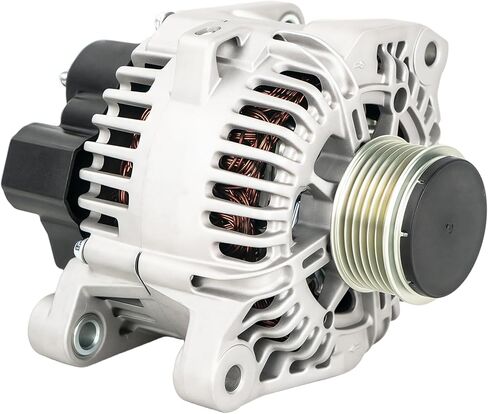 373002G150 Alternator 2.4L Compatible with 2010-2013 Hyundai Sonata Kia Optima Alternator Replacement for 3730025201,3730025600,373002G400,373002G100, TG11C087 6-Groove Clutch Pulley in Kuwait