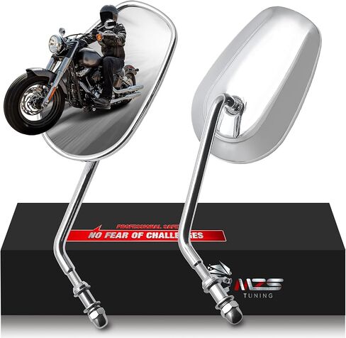 MZS Racing Motorcycle Mirrors, Rear View Side Fairing Mirror Black Compatible with ZX6R ZX-6R ZX636 2013-2022 | EX300 ABS 2013-2018 | EX400/EX650 2018-2023 | CBR650R 2019-2023 | FZ6R 2009-2017 in Saudi Arabia