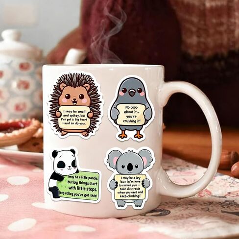 103pcs Inspirational Emotional Support Stickers, Motivational Vinyl for Adults Kids, Positive Quote Stickers for Water Bottles, Laptops, Phones in Saudi Arabia