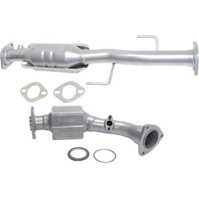 Garage-Pro Front and Rear 2-PC Direct-Fit Catalytic Converter Kit Replacement for Toyota 4Runner 2001-2002 3.4L 5VZ-FE, RWD, Undercar, With Threaded O2 port 46-State Legal in Kuwait