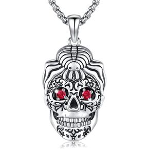 Bat Cross Coffin Necklace 925 Sterling Silver Gothic Black Coffin Shape Pendant Bat Jewelry Halloween Gifts for Women in Kuwait