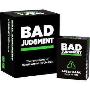 Party Game + After Dark Expansion Set - The Game of Questionable Life Choices - Adult Card for White Elephant Parties, Stocking Stuffers + Board Games Night with Friends in Saudi Arabia