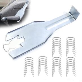 76951 Window Handle Removal Tool with 30 Pcs 76980 Car Window Crank Retainer Clips Universal Interior Door Panel Removal Metal Tool Kit for Most Vehicles in Kuwait