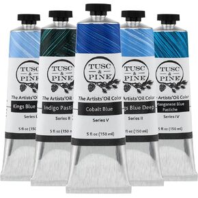 طلاء زيتي من Tusc & Pine Artist - مجموعة 40 مل مكونة من 3 قطع - ألوان معدنية متنوعة - غير صفراء، قوام كريمي، أقصى قدر من الصبغة، دهانات زيتية مطحونة دفعة صغيرة تم تطويرها للفنانين المحترفين in Kuwait