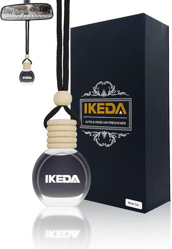 معطرات هواء السيارة للرجال | معطر جو 10 مل | ناشر عطر قوي معلق بتقنية إزالة الروائح | اكسسوارات السيارات | معطرات الجو برائحة السيارة من إيكيدا (مربع، سيارة جديدة) in Kuwait