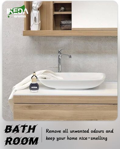 معطرات هواء السيارة للرجال | معطر جو 10 مل | ناشر عطر قوي معلق بتقنية إزالة الروائح | اكسسوارات السيارات | معطرات الجو برائحة السيارة من إيكيدا (مربع، سيارة جديدة) in Kuwait