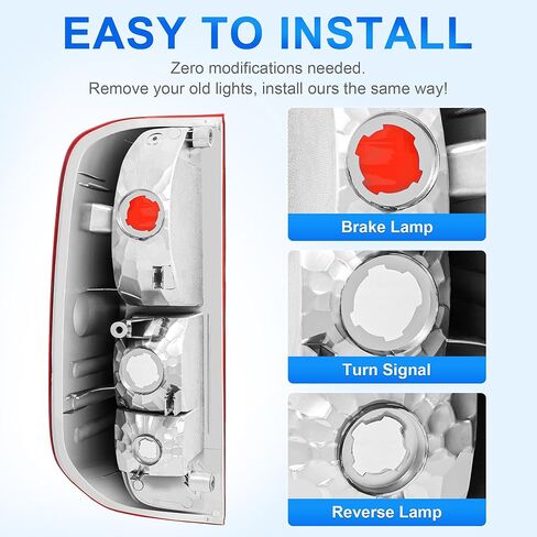 مجموعة مصابيح الذيل ELH متوافقة مع 2005-2021 05-21 Nissan Frontier / 2009-2012 09-12 سوزوكي خط الاستواء تقليم الكروم على الجانب الأيسر والجانب الأيمن in Saudi Arabia