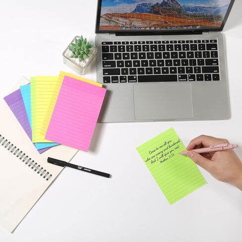 Mr. Pen Sticky Notes, 3'x4', 6 Pads, Multicolor, 360 Sheets, Reusable Without Residue in Saudi Arabia