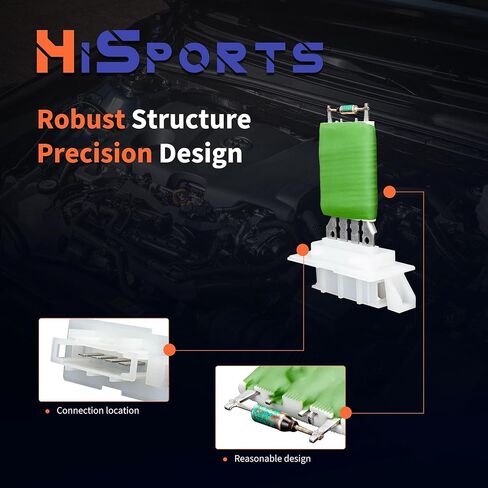 مقاوم محرك منفاخ HiSport HVAC - متوافق مع Volkswagen Jetta 2005-2014 Passat 2006-2010 Tiguan 2009-2017 Beetle Golf CC Eos GTI R32 Rabbit استبدال 1K0959263A in Saudi Arabia