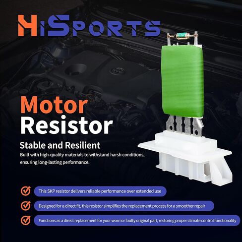 مقاوم محرك منفاخ HiSport HVAC - متوافق مع Volkswagen Jetta 2005-2014 Passat 2006-2010 Tiguan 2009-2017 Beetle Golf CC Eos GTI R32 Rabbit استبدال 1K0959263A in Saudi Arabia