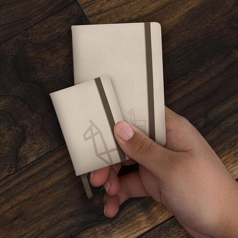 ETCHR Miniature Sketchbook – Mixed Media 100% Cotton Cold-Press Paper, Lay-Flat Binding, Hardbound Vegan-Friendly PU Leather Cover (A8 Portrait - 2 x 2.9 Inch) in Saudi Arabia