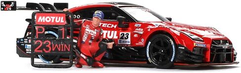 نموذج سيارة Diecast متوافق مع Mini GT 1:64 Nissan GT-R NISMO #23 "MOTUL AUTECH GT-R 2021" Super GT Series Suzuka الفائز مع شخصية ماتسودا إصدار محدود MGT00875 in Saudi Arabia