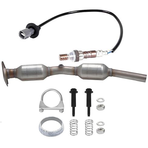 Catalytic Converter and Oxygen O2 Sensor Compatible with Toyota Prius 2004 2005 2006 2007 2008 2009 1.5L L4 Replaces 16337 (EPA Compliant) in Kuwait