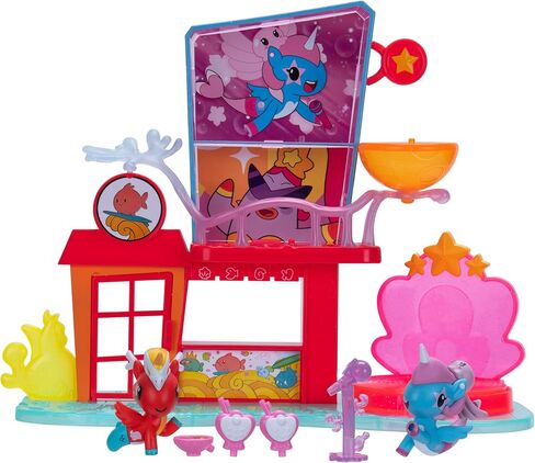 Jazwares Mermicorno: Starfall Octokyo Playset - 2 Mermicorno Figures, 4 Accessories, 3 Areas of Play - Ages 5+ - Officially Licensed Product in Saudi Arabia