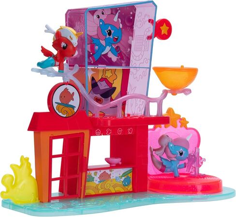 Jazwares Mermicorno: Starfall Octokyo Playset - 2 Mermicorno Figures, 4 Accessories, 3 Areas of Play - Ages 5+ - Officially Licensed Product in Saudi Arabia