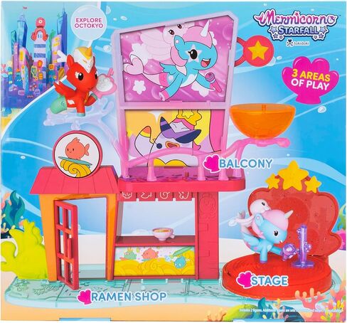 Jazwares Mermicorno: Starfall Octokyo Playset - 2 Mermicorno Figures, 4 Accessories, 3 Areas of Play - Ages 5+ - Officially Licensed Product in Saudi Arabia