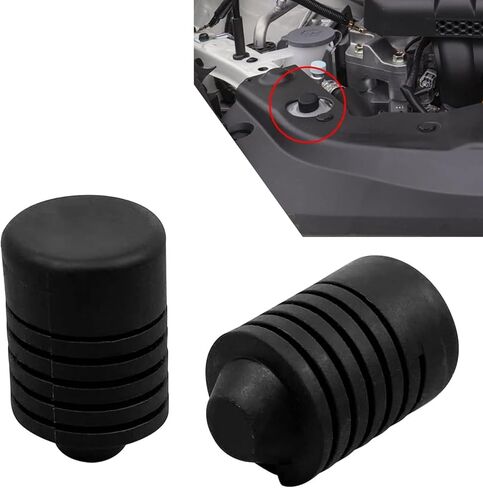 ijuicy 2 PCS Hood Stop Rubber Bumpers, Hood Stop Bumper Buffer Rubber Block, OEM: 90541-15019 Replacement Parts, Compatible with Teana Sunny Bluebird Tiida Sylphy and More (Black) in Saudi Arabia