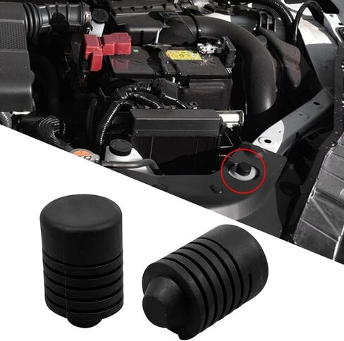 ijuicy 2 PCS Hood Stop Rubber Bumpers, Hood Stop Bumper Buffer Rubber Block, OEM: 90541-15019 Replacement Parts, Compatible with Teana Sunny Bluebird Tiida Sylphy and More (Black) in Saudi Arabia
