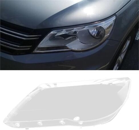 متوافق مع VW Tiguan 2009-2012 الجانب الأيسر سيارة غطاء المصباح شفاف عاكس الضوء قذيفة عدسة سيارة غطاء المصباح استبدال in Saudi Arabia