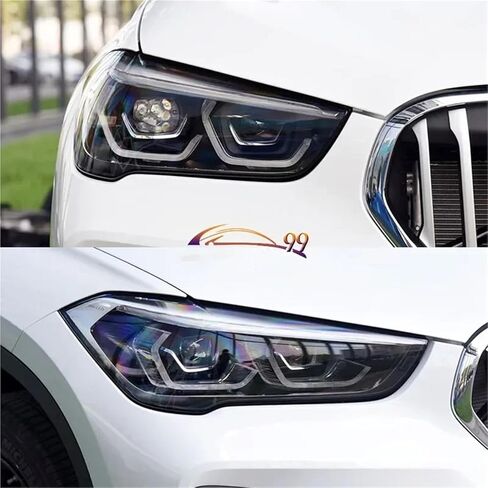 متوافق مع BMW X1 F49 2020 2021 2022 غطاء المصباح الأمامي للسيارة غطاء أمامي للمصابيح الأمامية عدسة المصباح الزجاجي (الجانب الأيمن) in Saudi Arabia