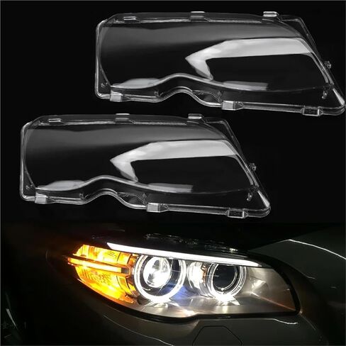 Compatible For BMW E46 Serie 3 4Door 2002-2005 Car Headlight Covers Lampshade Headlamp Shell Guards Housing Automobile Accessories(Left) in Saudi Arabia