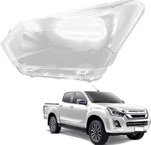 WF-غطاء المصباح شفاف عدسة المصباح الأمامي غطاء المصباح متوافق مع ايسوزو D-MAX 2019 2020 2021 in Saudi Arabia