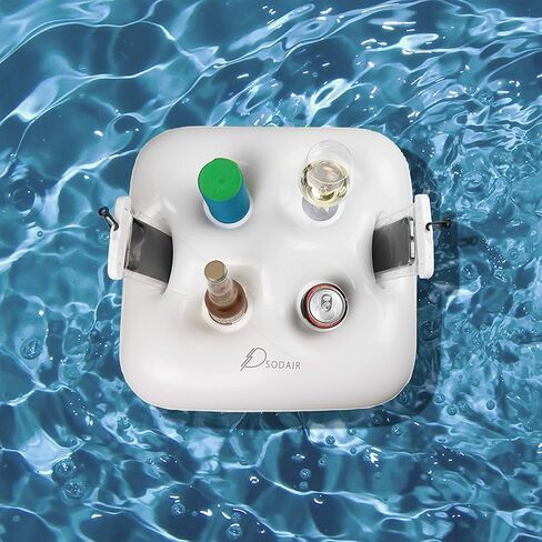 Inflatable Floating Drink Holder with 2 Waterproof Phone Pouch for Hot Tub, Pool Party and Beach in Saudi Arabia