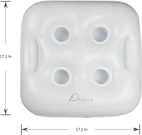 Inflatable Floating Drink Holder with 2 Waterproof Phone Pouch for Hot Tub, Pool Party and Beach in Saudi Arabia
