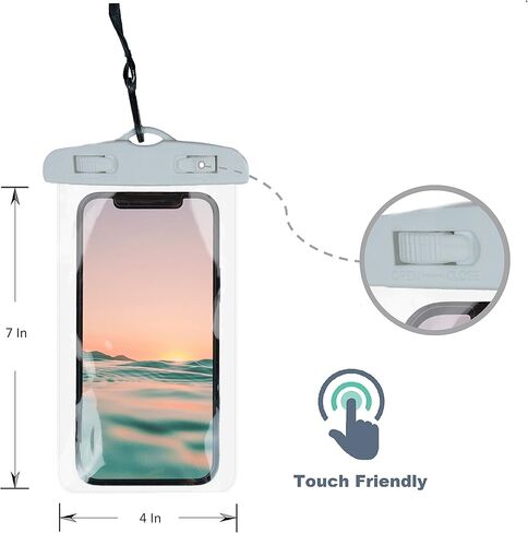 Inflatable Floating Drink Holder with 2 Waterproof Phone Pouch for Hot Tub, Pool Party and Beach in Saudi Arabia