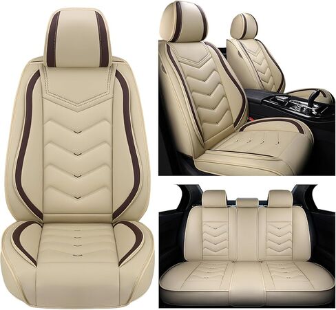 Car Seat Covers for RAM ProMaster 2500 2014-2025, Waterproof Nappa Leather Seat Cover, Anti-Slip Car Seat Covers, Airbag Compatible, Seat Covers Front Sets.(2 Seats/Pure Black) in Saudi Arabia