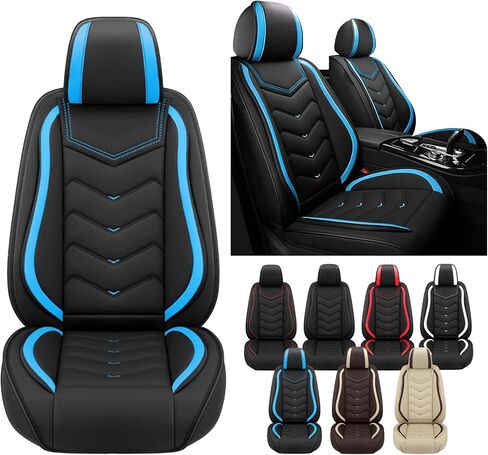 Car Seat Covers for RAM ProMaster 2500 2014-2025, Waterproof Nappa Leather Seat Cover, Anti-Slip Car Seat Covers, Airbag Compatible, Seat Covers Front Sets.(2 Seats/Pure Black) in Saudi Arabia