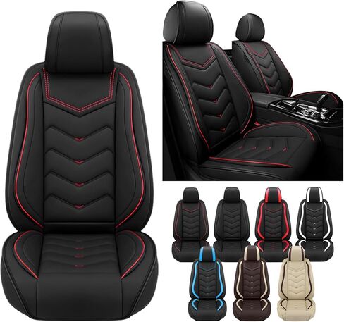 Car Seat Covers for RAM ProMaster 2500 2014-2025, Waterproof Nappa Leather Seat Cover, Anti-Slip Car Seat Covers, Airbag Compatible, Seat Covers Front Sets.(2 Seats/Pure Black) in Saudi Arabia