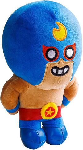 P.M.I. Brawl Stars Plush | 8-Inch Soft & Huggable Stuffed Toy | Collectible Plushie of Leon, El Primo, Colt, or Spike Mystery Pack at Random | Official Licensed Brawler Plush for Fans & Kids in Saudi Arabia