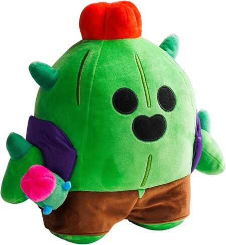 P.M.I. Brawl Stars Plush | 8-Inch Soft & Huggable Stuffed Toy | Collectible Plushie of Leon, El Primo, Colt, or Spike Mystery Pack at Random | Official Licensed Brawler Plush for Fans & Kids in Saudi Arabia