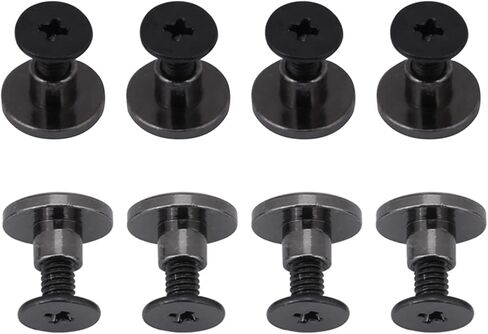 20sets DIY Brass Flat Head Belt Strap Rivets + Screw for Luggage Leather Craft 5mm Rivets Strap Handle Bag Accessories (5mm) in Saudi Arabia