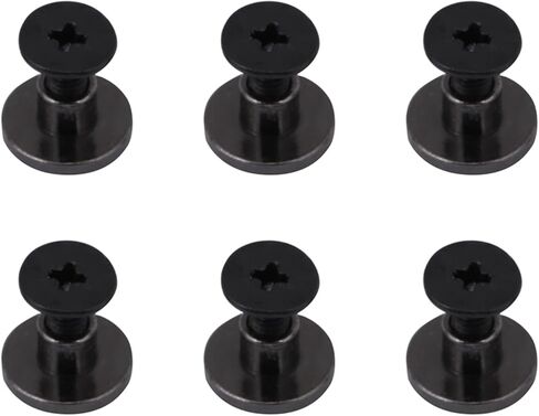 20sets DIY Brass Flat Head Belt Strap Rivets + Screw for Luggage Leather Craft 5mm Rivets Strap Handle Bag Accessories (5mm) in Saudi Arabia