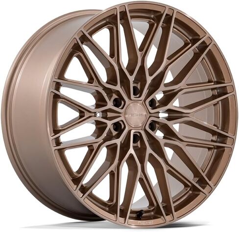 عجلة مخصصة NC278 CALABRIA 6 من Niche - 24x10، 30 إزاحة، نمط مسمار 6x135، محور 87.1 ملم - حافة برونزية بلاتينية in Saudi Arabia