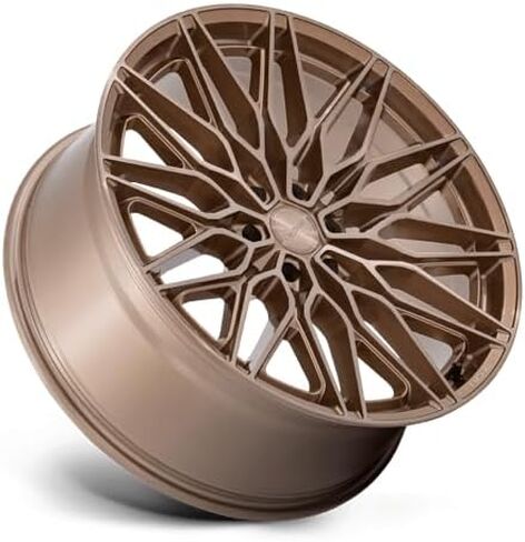 عجلة مخصصة NC278 CALABRIA 6 من Niche - 24x10، 30 إزاحة، نمط مسمار 6x135، محور 87.1 ملم - حافة برونزية بلاتينية in Saudi Arabia