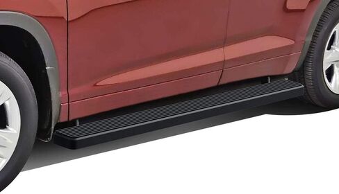 APS (فضي 6 بوصة 304 من الفولاذ المقاوم للصدأ) لوحات تشغيل قضبان Nerf خطوات جانبية متوافقة مع Toyota Highlander 2008-2019 Gas Hybrid (يتطلب القطع) in Kuwait