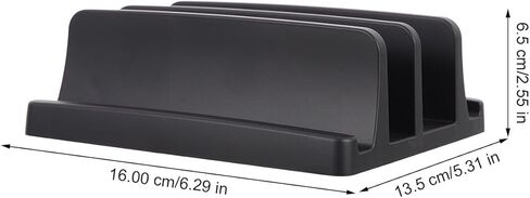 Laptop Desktop Storage Rack Plastic Laptop Holder Vertical Laptop Stand in Saudi Arabia