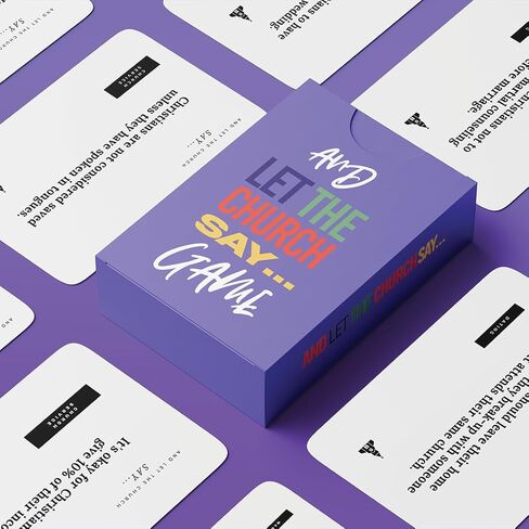 Upgrade 1 Game + 2 Fans- Amen & I Rebuke That Fan + Faith Conversation Game Combo - Double-Sided Church Fan - Christian Card Game for Groups - Bible Study, Family Night & Ministry Gatherings in Saudi Arabia