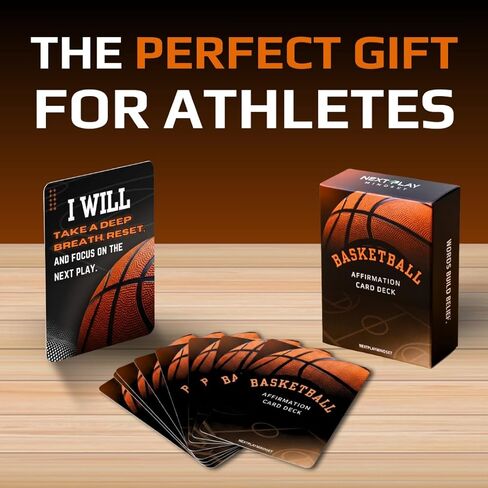Basketball Affirmation Card Deck for Athletes – 52 Mental Performance Self-Talk Cards for Confidence, Focus & Game-Day Preparation – Motivational Gift for Teens, Players, or Coaches in Saudi Arabia