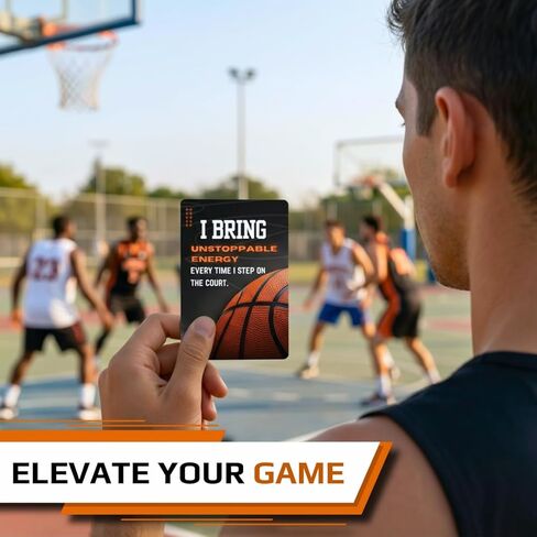 Basketball Affirmation Card Deck for Athletes – 52 Mental Performance Self-Talk Cards for Confidence, Focus & Game-Day Preparation – Motivational Gift for Teens, Players, or Coaches in Saudi Arabia