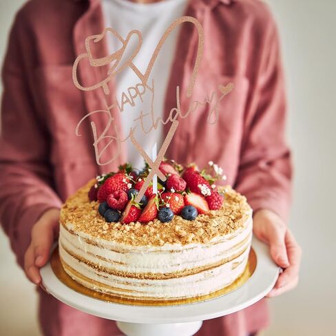 قطعة علوية لكعكة عيد ميلاد راعية البقر باللون الذهبي الوردي، مستلزمات تزيين كعكة العيد الغربية اللامعة للاحتفال بالموضوع الغربي in Kuwait