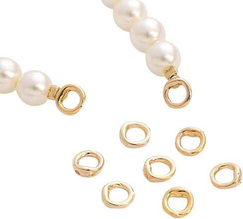 Sturdy Double Hole Connector Rings Jewelry Clasps Double Hole Connectors for Jewelry and Craft in Saudi Arabia
