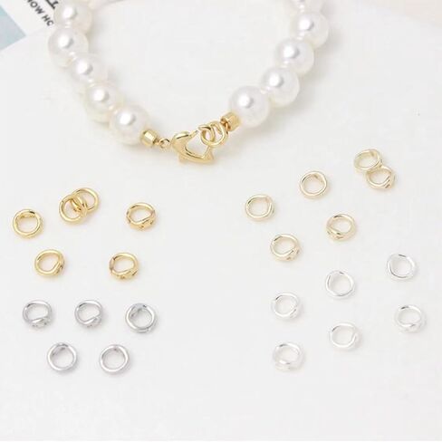 Sturdy Double Hole Connector Rings Jewelry Clasps Double Hole Connectors for Jewelry and Craft in Saudi Arabia