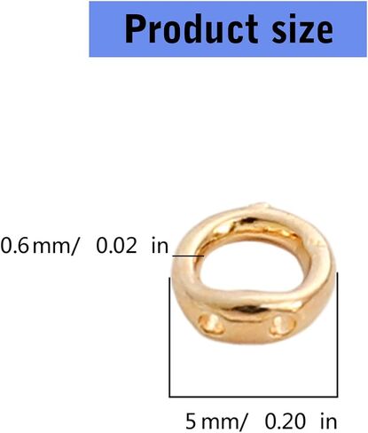 Sturdy Double Hole Connector Rings Jewelry Clasps Double Hole Connectors for Jewelry and Craft in Saudi Arabia