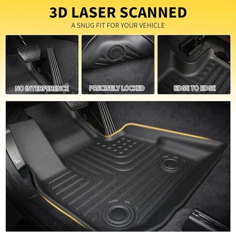 for Hyundai Tucson Hybrid Floor Mats 2022 2023 2024 2025 2026(Not PHEV), TPE All Weather Car Floor Cargo Liner Anti-Slip Waterproof Easy to Clean Durable Accessories in Saudi Arabia