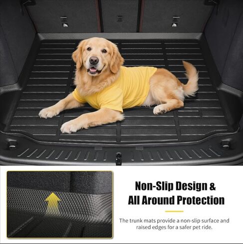 for Hyundai Tucson Hybrid Floor Mats 2022 2023 2024 2025 2026(Not PHEV), TPE All Weather Car Floor Cargo Liner Anti-Slip Waterproof Easy to Clean Durable Accessories in Saudi Arabia