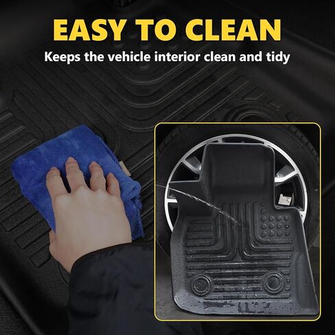 for Hyundai Tucson Hybrid Floor Mats 2022 2023 2024 2025 2026(Not PHEV), TPE All Weather Car Floor Cargo Liner Anti-Slip Waterproof Easy to Clean Durable Accessories in Saudi Arabia